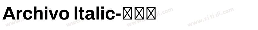 Archivo ltalic字体转换